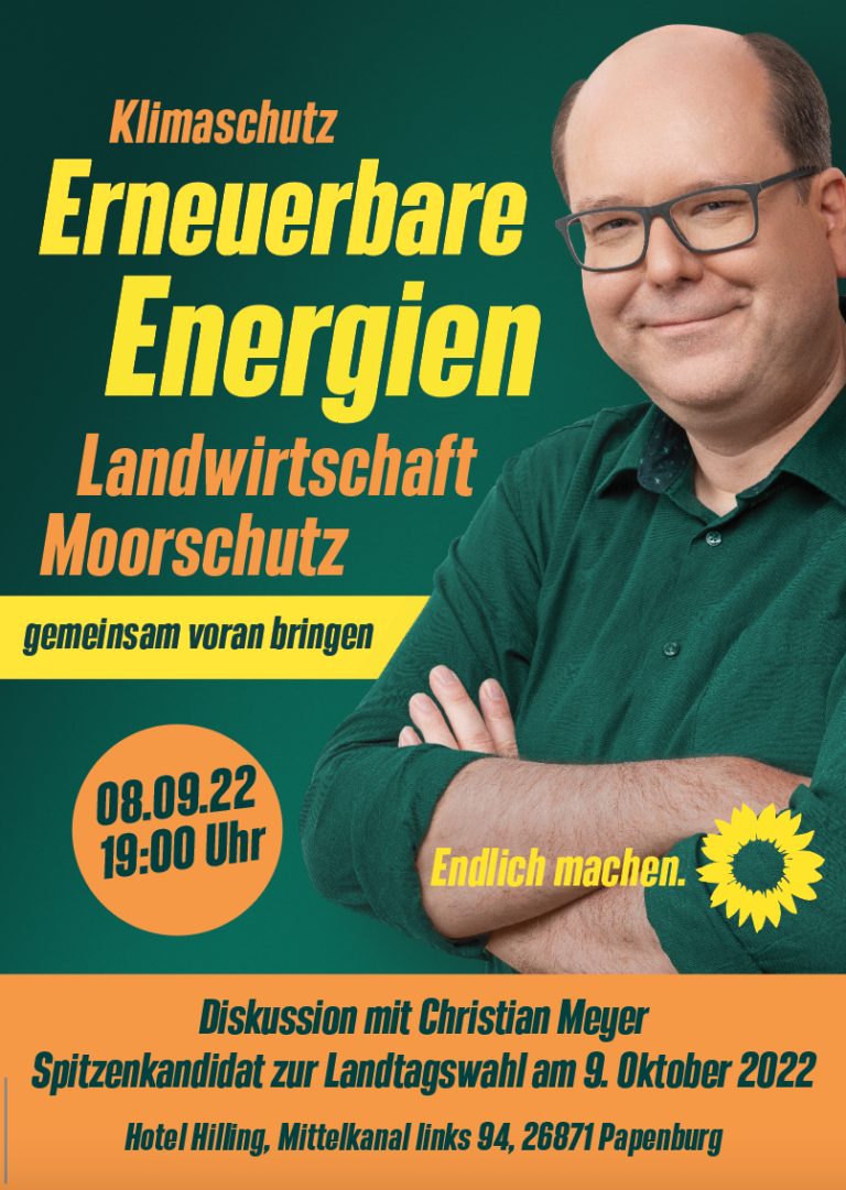 Spitzenkandidat Christian Meyer kommt nach Papenburg